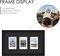 3-Opening Polaroid Collage Frame for 2x3" Instax Mini Photos – Black Multi-Picture Frame Wall Display – 5.6x10 Inch Mini Photo Collage with Polished Shatter-Resistant Plexiglass – Perfect for Fuji Instax Mini 12 11 9 8 & Polaroid Hi-Print